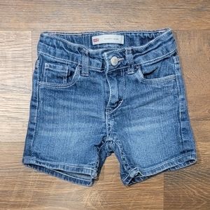 Levis Toddler 2t Girls Jean Adjustable Waist Shorts